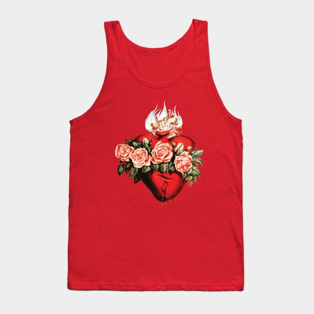 Immaculate Heart of Mary Vintage Tank Top by Beltschazar